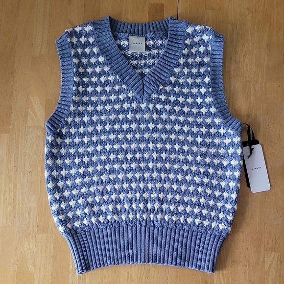 Varley Antonella Patterned Knit Sweater Vest - Picture 2 of 10